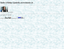 Tablet Screenshot of janicha.stereomusic.at
